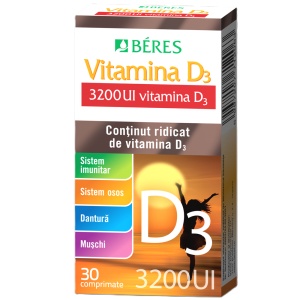Beres Vitamina D3 3200 UI, 30 comprimate