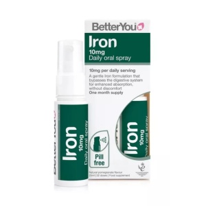 BetterYou spray oral cu fier 10 mg, aroma de rodie, 25 ml