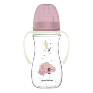 Biberon anti-colici cu gat larg Sleepy Koala, 300 ml – Canpol Babies