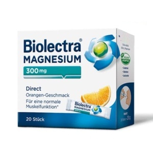 Biolectra Magneziu 300 mg Direct Orange, 20 plicuri, Hermes Arzneimittel
