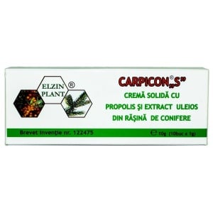 Carpicon S cu propolis, 10 supozitoare, Elzin Plant