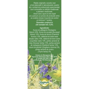Ceai Bronhofit ușurarea respirației, R17, 50 g, Fares - Img 3