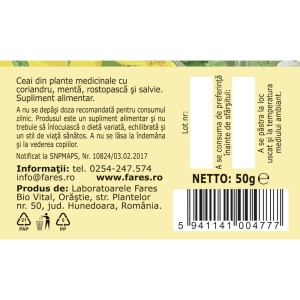 Ceai Digestiv D65, 50 g – Fares - Img 4