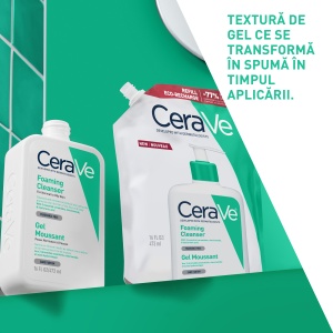 CeraVe Refill Gel Curatare Spumant 473ml – Ten normal si gras, ceramide - Img 3
