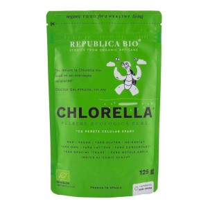 Chlorella pulbere ecologica pura, 125 g, Republica Bio - Img 1
