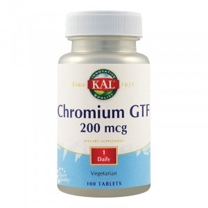 Chromium GTF 200 mcg, 100 capsule vegetale – Solaray - Img 2