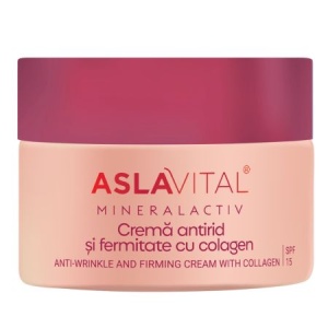 Crema antirid cu colagen pentru fermitate SPF 15 Mineralactiv, 50 ml, Aslavital - Img 3