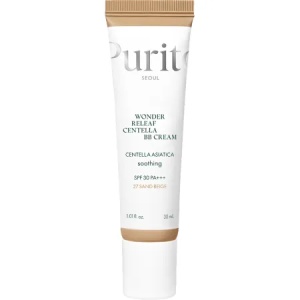 Crema BB multifunctionala cu SPF 30 PA+++ Nuanta 27 Sand Beige Wonder Releaf Centella, 30 ml, Purito - Img 1