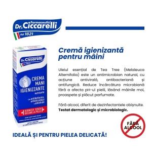 Crema igienizanta pentru maini Timodore, 75 ml, Dr. Ciccarelli - Img 4