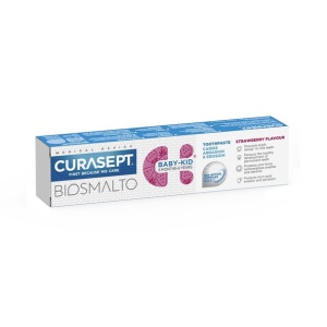 Curasept Pasta De Dinti Cu Fluor Baby-Kid Aroma De Capsuni Biosmalto, 50 Ml - Img 2