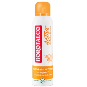 Deodorant Spray Antiperspirant Active Mandarine și Neroli, 150 ml, Borotalco