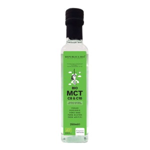 Extras natural din ulei de cocos BIO MCT C8 & C10,ECO, fara gluten 250 ml, Republica Bio - Img 1