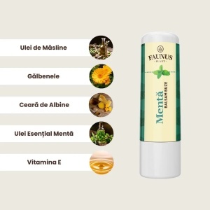 Faunus Balsam Buze Menta, 5ml - Img 2
