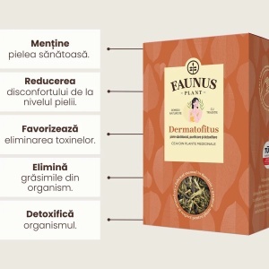 Faunus Ceai Dermatofitus- Piele Sanatoasa, 90g - Img 3