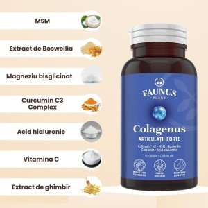 Faunus Colagenus Articulații Forte, 90 capsule - Img 5