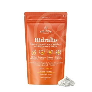 Faunus Plant Hidralio, pudră cu electroliți pentru hidratare și energie, 300g