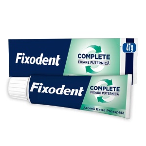 Fixodent Complete Strong Hold Extra Fresh - Adeziv pentru proteze dentare, 47 g - Img 2