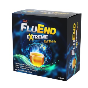 Fluend Extreme Hot Drink, 10 plicuri, Sun Wave Pharma - Img 1