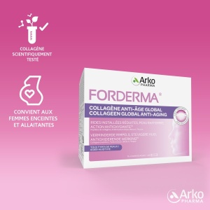 Forderma Collagen Global Anti-Imbatranire – 30 plicuri, Arkopharma - Img 3