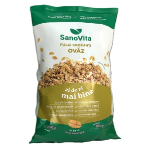 Fulgi de ovăz crocanti, 250 g, Șanovița