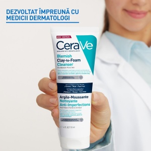 Gel de curățare cu argilă anti-imperfecțiuni Clay-to-Foam, 118 ml, CeraVe - Img 13