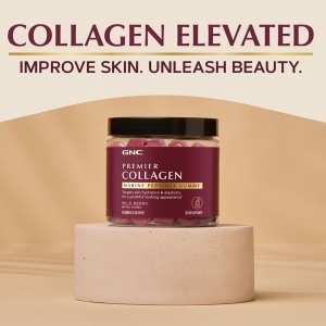GNC Premier Collagen - Jeleuri cu colagen marin pentru piele si par, 90 bucati - Img 3