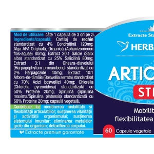 Herbagetica Articular Stem, 60 capsule + 10 capsule cadou - Img 2