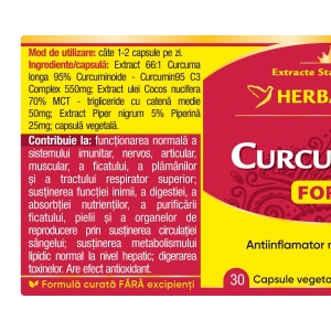 Herbagetica Curcumin95 Forte, 30 capsule - Img 2