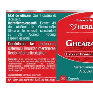 Herbagetica Gheara-Matei, 30 capsule - Img 2