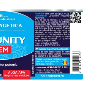 Herbagetica Immunity Stem, pachet 2 x 60 capsule - Img 3