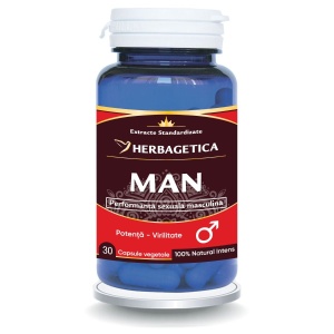 Herbagetica Man, pachet 2 x 30 capsule