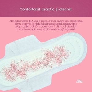 Illa absorbante de noapte extra din bumbac, 5 picaturi, 12 bucati - Img 7