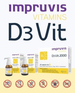 Impruvis D3Vit 500, Vitamina D3 500 U.I. cu SPRAY, 20 ml - Img 3