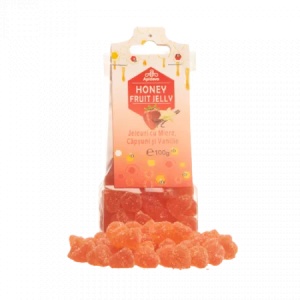 Jeleuri cu Miere, Aroma de Capsuni si Vanilie, 100 g, Apidava