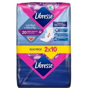 Libresse Maxi Night Absorbante de Noapte, 20 bucăți