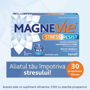 MagneVie Stress Resist –cu magneziu, vitamina B6 si ashwagandha, Sanofi - Img 2