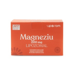 Magneziu lipozomal 200 mg, 30 plicuri, Liporom - Img 2