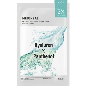 Mască de față pentru hidratare intensă, Derma Synergy Wrapping Mask Hyaluron x Panthenol, 25 ml, Mediheal