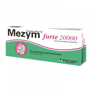Mezym Forte 20000 , 20 comprimate filmate, Berlin-Chemie