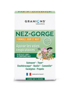 Nas-Gât Formula Zi & Noapte, 10 capsule + 10 comprimate, Granions