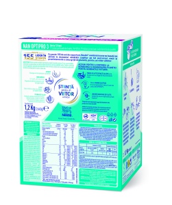 Nestle NAN OPTIPRO 3 HMO, 1.2kg – Lapte pudra pentru copii de la 12 luni - Img 2