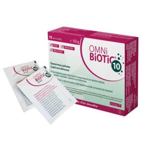 Omni Biotic 10, probiotice pentru refacerea florei intestinale, 10 plicuri - Img 3