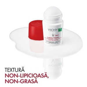 Pachet Deodorant roll-on antiperspirant Clinical Control 96H, 50 ml + 50 ml, Vichy - Img 3