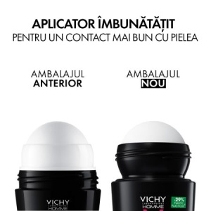Pachet Deodorant roll-on antiperspirant pentru barbati Control Extrem 72H, 50 ml + 50 ml, Vichy - Img 3