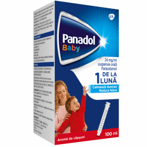 Panadol Baby suspensie orala, 120 mg/5 ml, 100 ml, Gsk