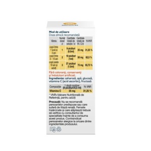 Picaturi pentru copii cu vitamina C Kids Sicovit, 30 ml, Zentiva - Img 3