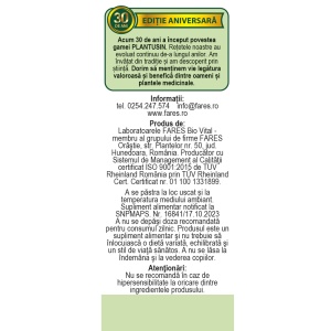 Plantusin Tuse Productiva R62, 30 capsule, Fares - Img 2