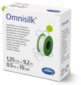 Plasture Omnisilk 1.25 cm x 9.2 m – Matase sintetica, Hartmann - Img 1