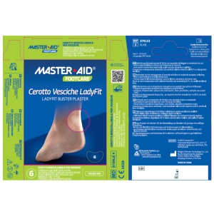 Plasturi hidrocoloidali sterili pentru bășici Lady Fit Foot Care Master-Aid, 6 bucăți