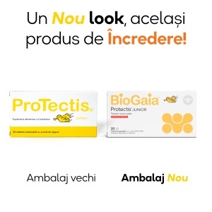 Protectis Junior cu aroma de capsuni, 20 comprimate, BioGaia